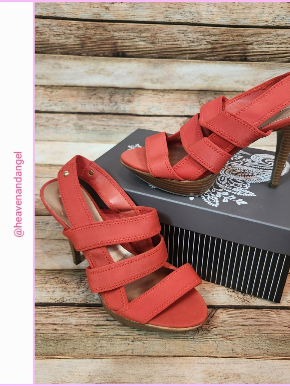 Vera Wang Women's Coral Strappy High Heel Sandals